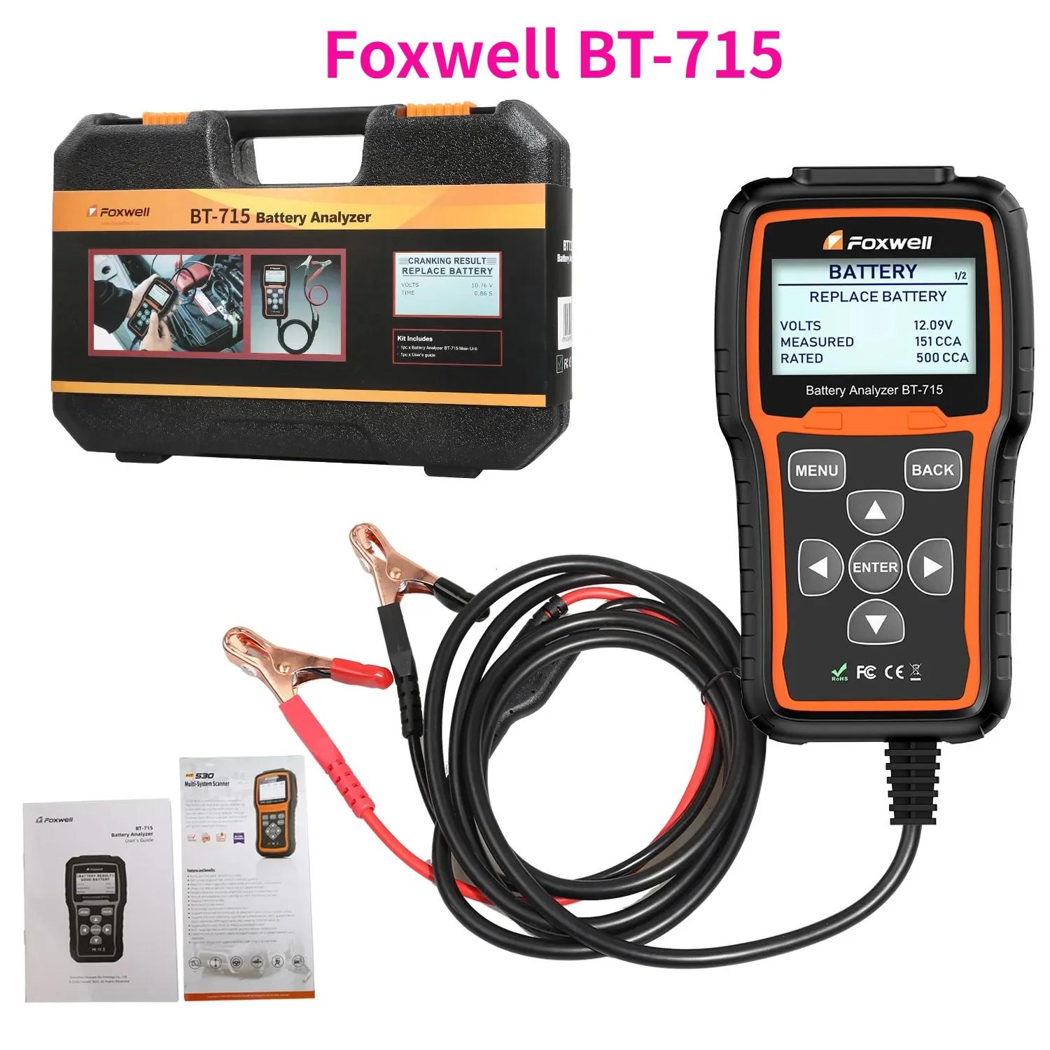 Foxwell ڵ ͸ м, 12V  24V AGM / EFB  ͸ ׽, BT715 ٱ ü, Foxwell BT-705